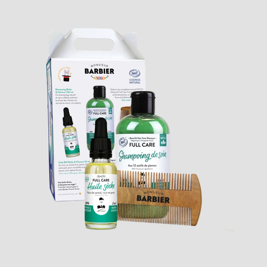 Coffret Soin Barbe et Cheveux - Naturel et Vegan