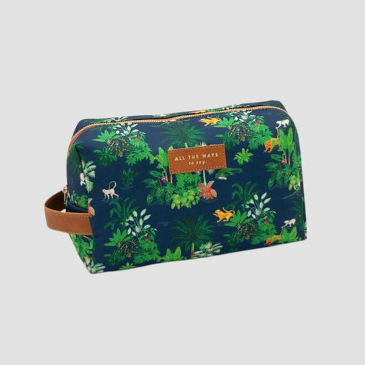 Trousse de toilette imprimée Jungle: Élégante et Durable