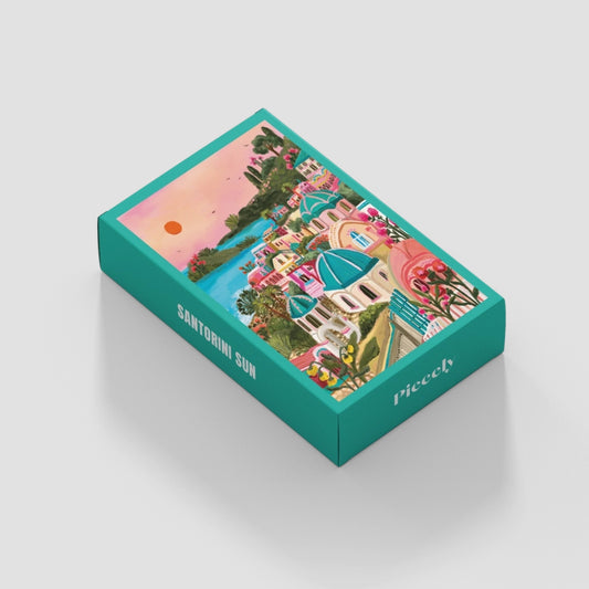 Mini Puzzle le soleil de Santorini, 99 Pièces