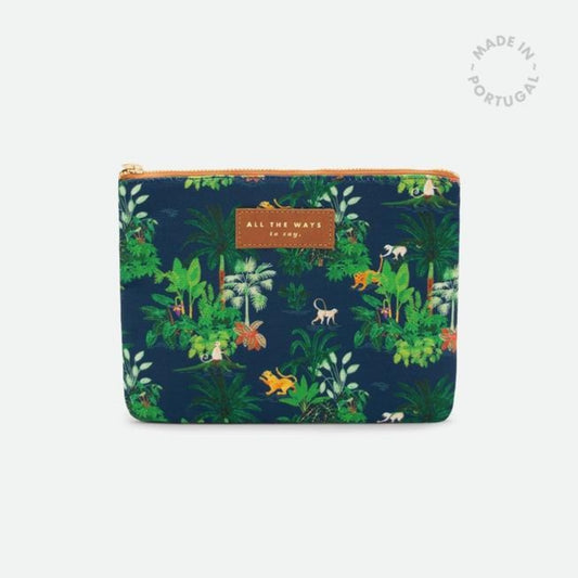 Pochette en Toile Aquarelle imprimée Jungle: Élégante et Durable