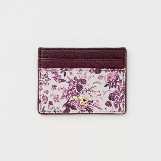 Porte-Cartes Rambling Rose en Prune