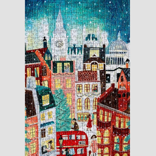 Puzzle Snowy London, 500 Pièces
