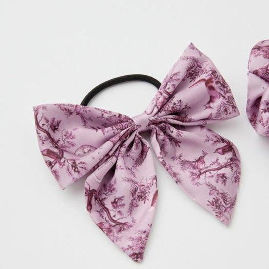 A Night's Tale - Ensemble Chouchou Boisé Rose Foncé Avec Nœud