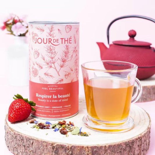 Infusion vrac ''Respirer la beauté'' au Rooibos + Grenade + Fraise