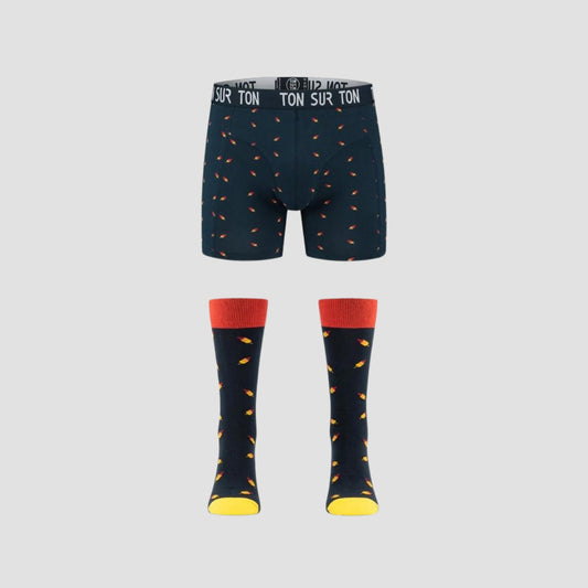 Coffret Boxers et Chaussettes pour Homme - Spaceman - Biologique