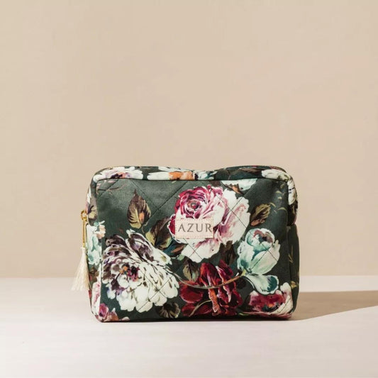 Trousse de Toilette Azur Artisanale 20cm: Élégance et Organisation pour vos Voyages