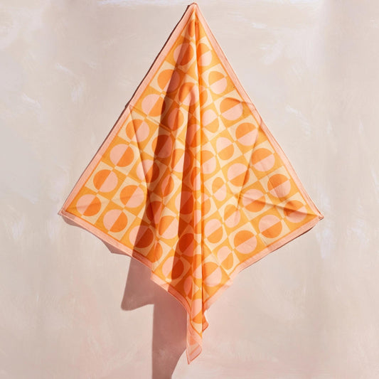 Bandana Soleil en rose et orange