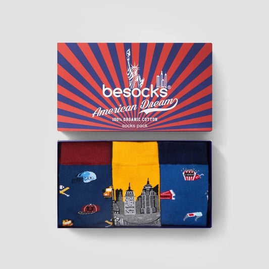 Pack de Chaussettes 'Rêve Américain' : Un Hommage à l'Esprit Aventureux
