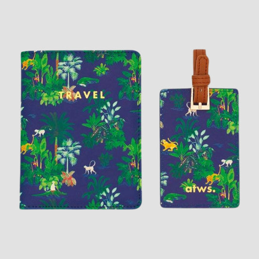 Set de Voyage "Croco Wild" : Élégance et Praticité pour vos Aventures
